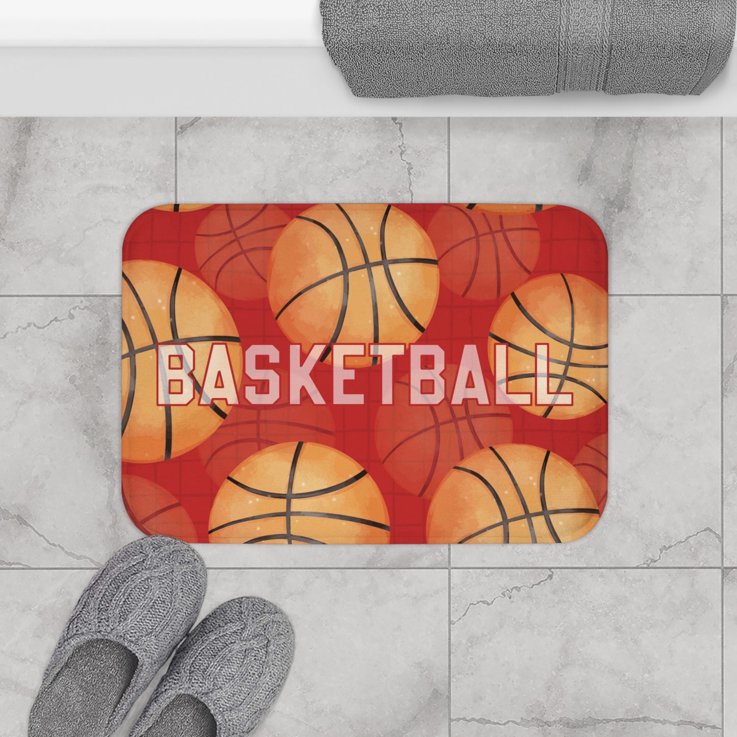 Baseketball Bath Mat