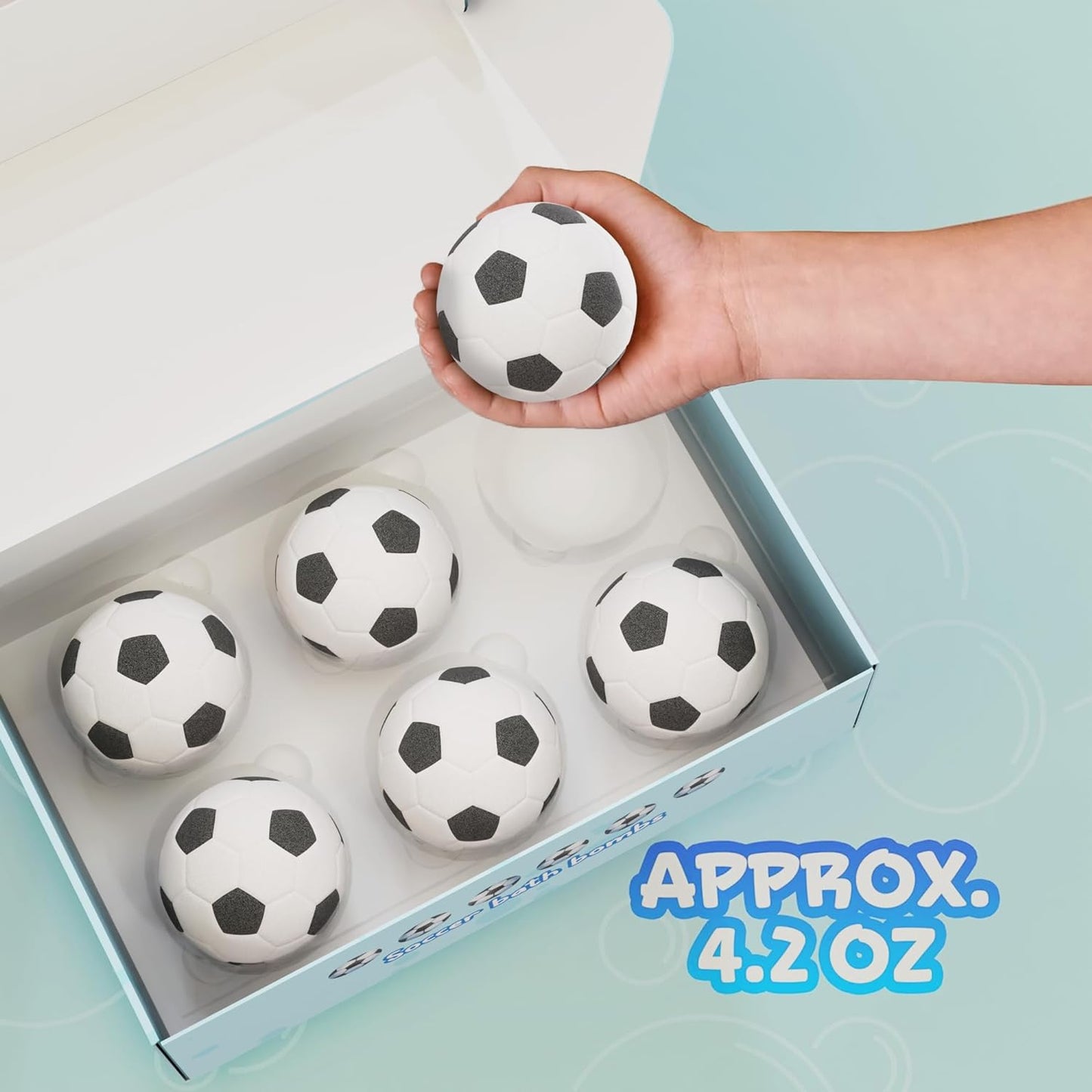 Kids Soccer Bath Bombs with prize Inside